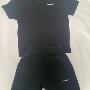 Off-White Kids Gray Hoodie